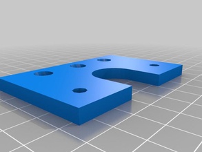 led holder extruder 3d printer parts openscad prusa 3d print model - Mito3D