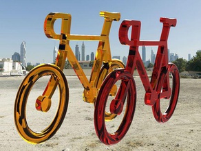 improved bike pendant keychain keychains bicycle charm key chain 3d print model - Mito3D