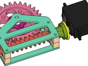 worm gear reducer 301 robotics 3d print model - Mito3D