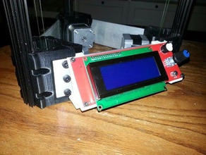 Halterung reprap smart controller cerberus pup 3d Drucker - Zubehör mount 3d print model - Mito3D