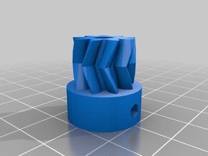 small gear flat shaft gregs wade extruder 3d printer extruders smallgear 3d print model - Mito3D