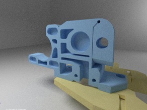 prusa i2 mendal base di estrusore dremel strumento 3d la stampante estrusori 3d print model - Mito3D