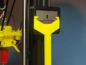 razor scraper holder magnetic 3d printer accessories customizer openscad tool 3d print model - Mito3D