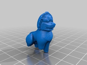 stone lion Scannen mit hoher Auflösung minneapolis Institut der Künste durchsucht Replikate 3d print model - Mito3D