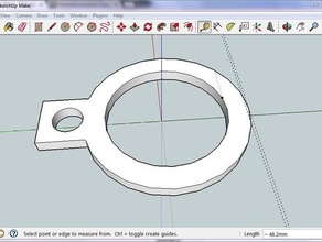 ring clip outdoor garden flag pole o-ring washer 3d print model - Mito3D