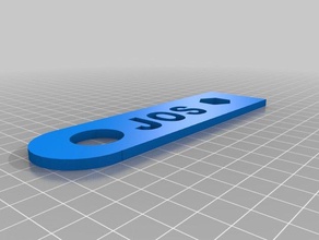 mijn eerste 3d-test Schlüsselanhänger 3d print model - Mito3D