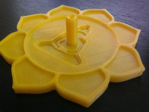 fleur de lotus détenteur l'encens ménage le bouddha la méditation 3d print model - Mito3D