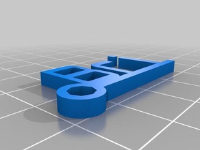 bri Anahtarlık özelleştirilmiş 3d print model - Mito3D