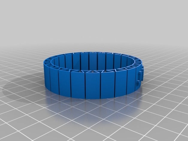 mon personnalisés flexible nom de bracelet bracelets 3D print model - Mito3D