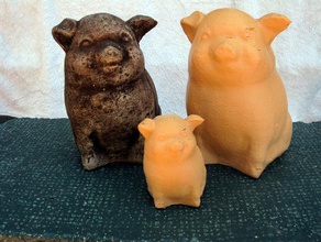 lucky pig animals scan 3d print model - Mito3D