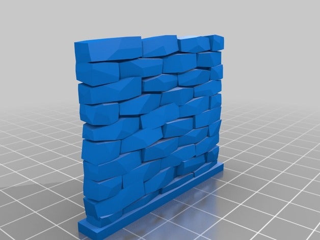 mc2 muro de piedra props personalizado 3D print model - Mito3D