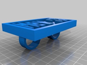 özelleştirilmiş kelime yüzüklerim 3d print model - Mito3D