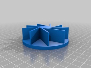 9 paddle water wheel learning 3d print model - Mito3D