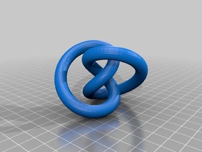 rolling nudo de matemáticas art openscad 3d print model - Mito3D