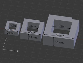 printer calibration cubes 3d printing tests caliper measure pegs size slots 3d print model - Mito3D