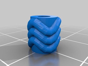 de la onda sinusoidal rueda mecánica juguetes 3d print model - Mito3D