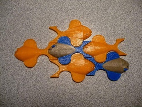 Fisch-Tesselation math Kunst onsuchafullsea 3d print model - Mito3D