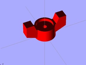 quarter turn spigot knob replacement parts 3d print model - Mito3D