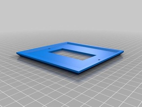 meu personalizados praça da placa de parede tampa personalizador wally substituição partes 3d print model - Mito3D