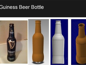 guiness draft beer bottle food drink 3d print model - Mito3D