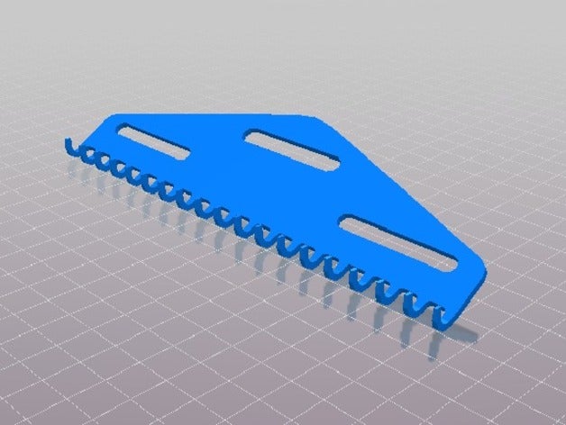 triangle peigne 9 mm aiguille de l'espacement machine à tricoter art outils machines 3D print model - Mito3D
