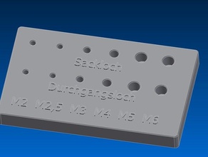 halter f&uumlr gewindebohrer tools holder tap taps 3d print model - Mito3D