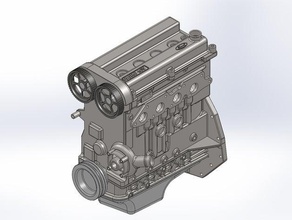 ford titanium motore modello in scala i veicoli biella il coperchio albero ingranaggio testa rocker coppa tempi 3d print model - Mito3D