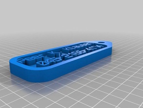 la mia chiave personalizzata bagagli quant'altro tag casa 3d print model - Mito3D