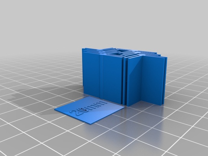 cardboard building clips rev 2 parts 3D print model - Mito3D