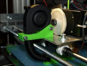 radial fan mount 3d printer parts air cooling 3d print model - Mito3D