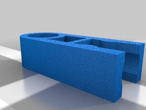 knex grey end cap construction toys building parts rollercoaster 3d print model - Mito3D