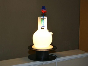 spoolballoondrinking bird lamp decor spool 3d print model - Mito3D