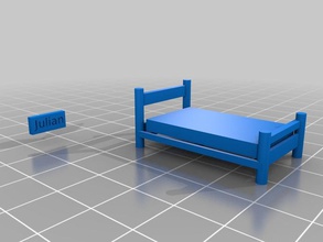 julianh bed model furniture is318 mrh318 nyu poly 3d print model - Mito3D