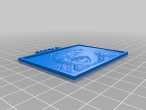 maya bild 2d Kunst angepasst 3d print model - Mito3D