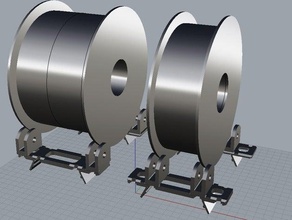 spool holder bcn3d+ printer 1kg 23kg material spools parts 3d print model - Mito3D