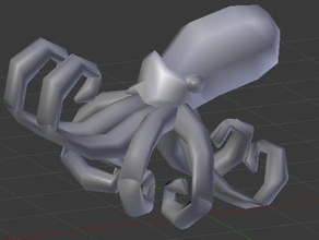 kämpfen squid Kreaturen 3d print model - Mito3D