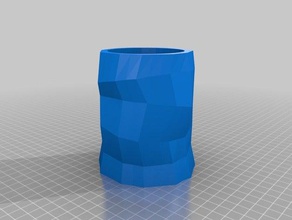 jaggy pode holderinsulator recipientes a cerveja geométricas isole koozie 3d print model - Mito3D