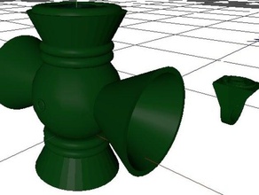 original green lantern power battery ring playsets 3d print model - Mito3D