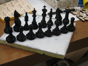 chess set 3d print model - Mito3D