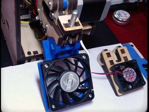 60mm fan adapter printrbot simple 3d printer parts 3d print model - Mito3D