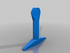 Regenschirm Griff - Zubehör umbrell Schwert 3d print model - Mito3D