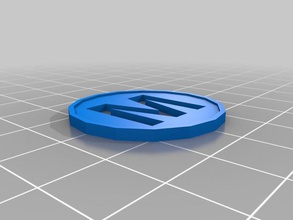 maker faire di moneta le monete badge 3d print model - Mito3D