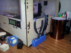tool holder base 3d printer accessories replicator upgrade 3d print model - Mito3D
