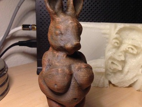 bunny willendorf sculptures 123d catch art hare malouf mashup originals rabbit scan venus 3d print model - Mito3D