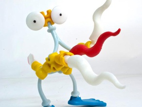 tentacle construction toys appendage arm attachment ball joint bild creature octopus ogo sport squid 3d print model - Mito3D