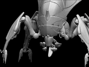 mass effect 3 reaper sculptures darkshark 3d print model - Mito3D