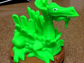 tasse à thé dragon de la base les créatures mashup marionnettes thing-o-matic 3d print model - Mito3D