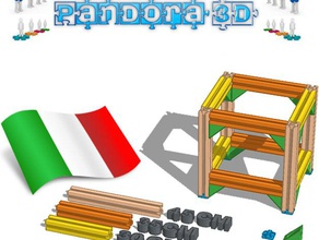 pandora 3d progetto açık kaynak İtalya yaptı yazıcılar pandora3d 3d print model - Mito3D
