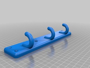 3 hooks organization customized 3d print model - Mito3D