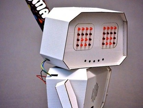 arduino ninja smarties robot model robots cardboard fablab fab lab laser cutter toy 3d print model - Mito3D